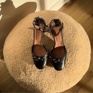 RED Valentino Black Star-Embellished Heels